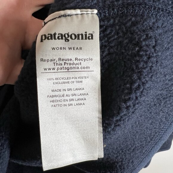 Patagonia Better Sweater Women’s‎ Medium quarter Zip Teal Blue Thermal Pull Over - Picture 7 of 11